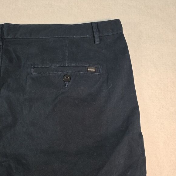 Dapper Boi Chino Slim Premium Pants Stretch Unisex Size 48x31 Navy Preppy - Picture 3 of 8